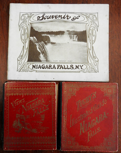 Niagara Falls New York 1880 Lot x 3 vintage/ antique tourist souvenir view books