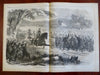 Thanksgiving in Camp W. Homer 1862 Harper's Civil War newspaper complete issue