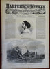 Hornet Shipwreck Train Crash Harper's Reconstruction Era newspaper 1866 issue