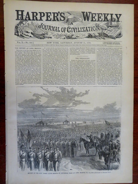 Washington Irving Harper's Reconstruction Era newspaper 1866 complete issue