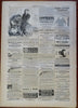 Wall Street Scene Harper's Reconstruction Era newspaper 1866 complete issue