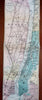 Hudson guide w/ large detail river strip map New York 1902 illustrated book