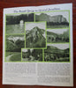 High Spots of Colorado c. 1920's Illustrated Tourist Brochure Fishing Skiing