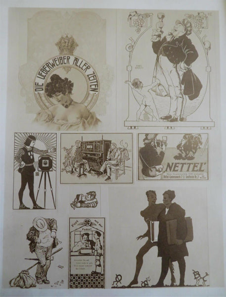 Art in Advertising image Samples Book c.1910 rare Art Nouveau posters 52 prints