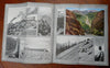 Manitou & Pike's Peak Cog Railway Colorado tourism c. 1920's Brochure w/ map