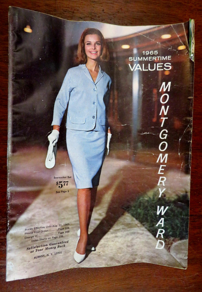 Montgomery Ward Summer 1965 Fashion Women Men Kids large Mail Order Catalog