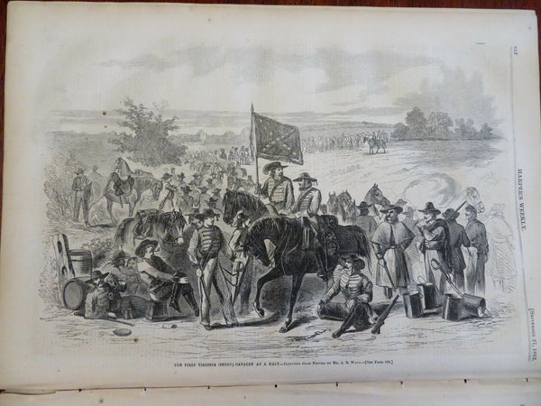 Fort Donelson Kentucky War Harper's Civil War newspaper 1862 complete issue