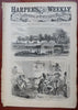 Ice Skating Winslow Homer Harper's Civil War newspaper 1862 complete issue