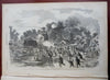 General Sickle's Infantry Charge Harpers Civil War newspaper 1862 complete issue