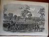 General Sickle's Infantry Charge Harpers Civil War newspaper 1862 complete issue