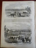 General Sickle's Infantry Charge Harpers Civil War newspaper 1862 complete issue