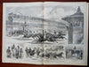 Central Park Zoo Belmont Harper's Reconstruction newspaper 1866 complete issue