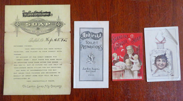 Hygiene Advertisements Soap Perfume c. 1890's Lot x 4 product packaging ephemera