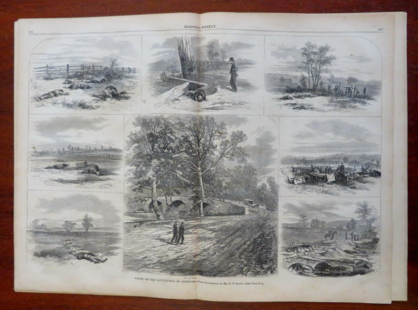 Antietam Aftermath Fritz Sigel Harper's Civil War newspaper 1862 complete issue