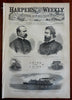 Battle of Malvern Hill Harper's Civil War newspaper 1862 complete issue