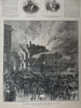 New York Docks Fire Brigade Harper's Gilded Age newspaper 1882 complete issue