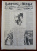 Winslow Homer Ice Skating Centerfold 1860 Harper's newspaper complete issue