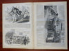 Winslow Homer x 3 Harvest Scenes Dancing Harper's newspaper 1858 complete issue