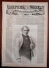 Winslow Homer x2 Newport Bathing Picnic Harper's newspaper 1858 complete issue