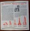 Manhattan Cartoon Pictorial Map Empire State Building c. 1940 tourist brochure
