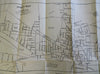 Concord New Hampshire City Plan 1929 Evans large folding tourist map