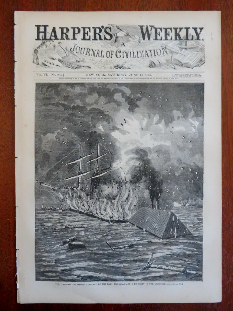 Winslow Homer News from the War Harper's Civil War newspaper 1862 complete issue
