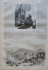 Salt Lake City Early Bird's Eye View Harper's newspaper 1858 complete issue