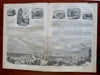 Salt Lake City Early Bird's Eye View Harper's newspaper 1858 complete issue