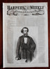 House of Representative New Chamber D.C. Harper's newspaper 1858 complete issue