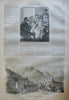 Gold Hunting Cartoons Holy Land Travel Harper's newspaper 1858 complete issue