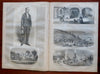 Gold Hunting Cartoons Holy Land Travel Harper's newspaper 1858 complete issue
