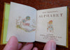 Kate Greenaway's Alphabet c. 1885 art nouveau miniature children's book