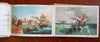Voyage Around the World c. 1880's color litho pictorial souvenir travel album