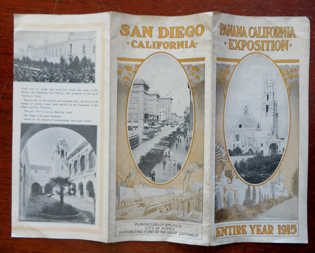 Panama California Exposition San Diego 1915 illustrated travel brochure