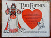 Tart Rhymes Bicycle Cards 1904 U.S. Playing Card Co. color promo miniature book