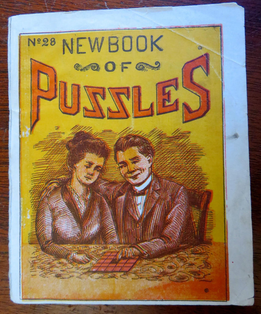 New Book of Puzzles Children's Brainteasers 1914 Ottenheimer illustrated book