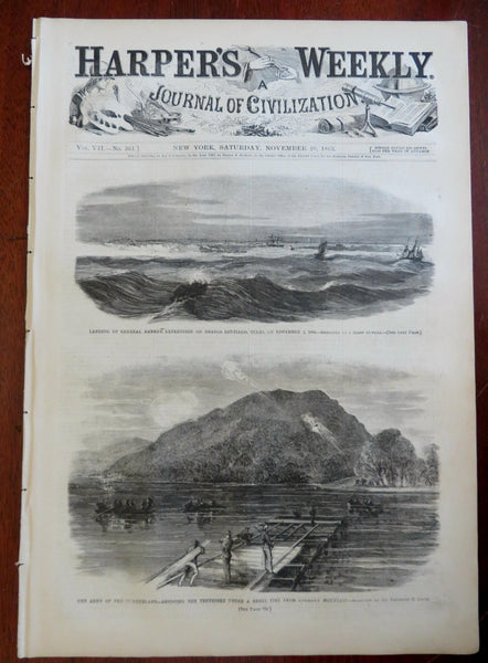 Chattanooga Cumberland Army Harper's Civil War newspaper 1863 complete issue