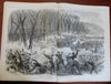 Alarmed Picket Winter Scene Harper's Civil War newspaper 1862 complete issue