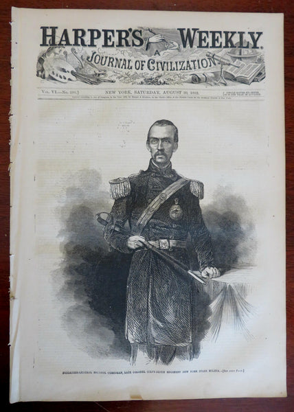 Battle of Cedar Mountain Harper's Civil War newspaper 1862 complete issue