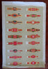 Cigar Labels samples sheet c. 1890's Advertising Logos 36 examples
