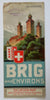 Brig Switzerland Excursions Tourist Info c. 1890's illustrated brochure w/ maps