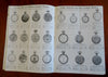 New York Jewelry Catalog Watches Earrings rings diamonds c.1910 nice catalog