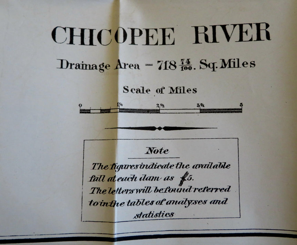 Chicopee River Massachusetts Warren Three Rivers 1876 locates paper mills map