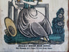 Helen of Troy Her Rose 1840's juvenile wood engraved print hand color