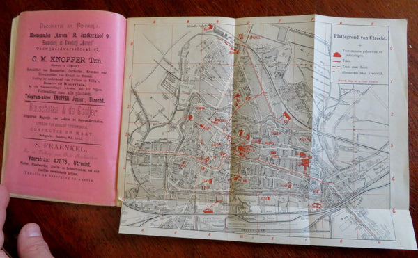 Utrecht Holland Netherlands Tourist Info c1900 illustrated tourist guide w/ maps