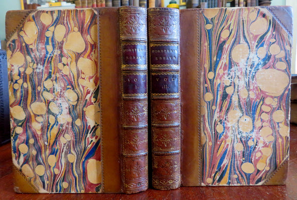 John Foster Collected Essays History Biography 1858 leather 2 vol. set