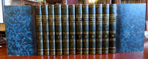 Dukes of Burgundy French History 1837 Barante illustrated 12 vol. leather set