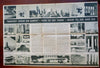 Chicago World Fair 1933 Tourist Pictorial Exhibition Map Greyhound Bus Souvenir
