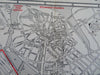 Boston Mass. Hotel Kenmore Cartoon Pictorial Map 1942 tourist brochure map