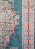Ocean Highway New York to Florida Road Trip Route c. 1937 road map & brochure